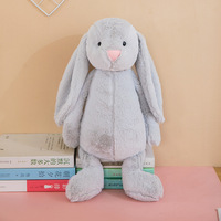 Boneka Kelinci Super Lembut yang Dapat Disesuaikan untuk Hadiah Ulang Tahun dan Baby Shower, Hewan Boneka Lucu dengan Fungsi Pereda Stres