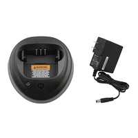 Chargeur de batterie au lithium AC/DC Gaodaptt WPLN4137 5W CP200/EP450/CP040/CP140/CP180/DP1400/GP3688/PR400/DEP450/CP200D ABS Noir