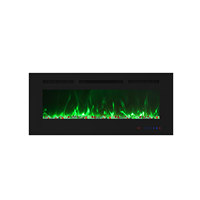 Cheminée électrique Luxstar de haute qualité, 42 pouces, 13 couleurs LED, 1500W, encastrable, murale, moderne, pour hôtel