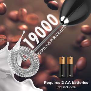 Nouveau mini mousseur à lait, fouet à matcha, mélangeur de boissons, agitateur, mousseur à café en acier inoxydable, mousseur à lait électrique portatif pour la cuisine - Product Image 3