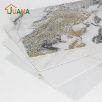 Plaques de marbre UV imperméables pour salle de bain, faux marbre UV, installation facile, rénovation intérieure pour salle de douche