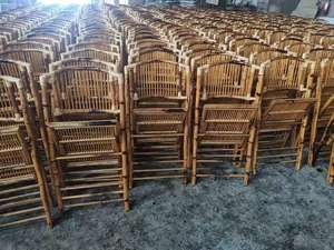 Modern Portable <strong>Bamboo</strong> Folding <strong>Chair</strong> for Outdoor Garden Dining Wedding and Event by Design - Product Image 6