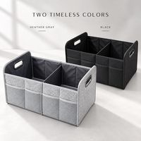 Panier de rangement moderne en feutre de grande taille pour coffre de voiture, pliable, idéal pour les détaillants en articles de voyage