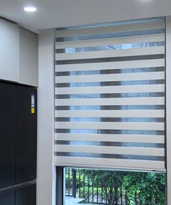 Tenda a Rullo Elettrica Zebra Oscurante Giorno e <span class=keywords><strong>Notte</strong></span> per Arredamento Moderno, Copertura Orizzontale in Tessuto per <span class=keywords><strong>Finestra</strong></span> per Privacy e Ombreggiatura della Stanza - Product Image 3