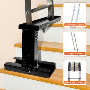 Stabilisateur réglable pliable en acier robuste Échelle Aide Pro Niveleurs pour escaliers - Product Image 2