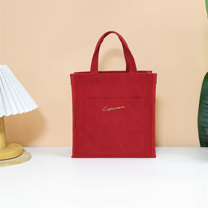 Bolso Tote Informal Estilo Japonés Golife para Mujer, Impermeable, Material de Pana, Cierre de Cremallera, Color Sólido de Poliéster, para Estudiantes y Trabajo - Product Image 1