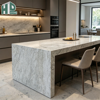 Comptoir de cuisine et de salle de bain en granit gris naturel blanc émeraude royal préfabriqué de luxe moderne
