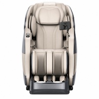 Fauteuil de massage de luxe pour la maison, zéro gravité, airbag, chauffage, rouleaux pour les pieds, haut-parleurs Bluetooth, lumière LED, fauteuil inclinable pour la relaxation