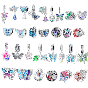 Nhà Máy Bán Buôn OEM Odm Trong Kho Quyến Rũ Plata 925 Bạc Bướm Động Vật Tình Yêu Mẹ Bead Mặt Dây Chuyền Cho Vòng Đeo Tay Vòng Cổ Tự Làm - Product Image 6