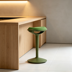 Tabouret de bar moderne en plastique Henglin Moore, chaise de bureau ergonomique à hauteur réglable, confortable pour une utilisation prolongée, pivotante, pour atelier - Product Image 1