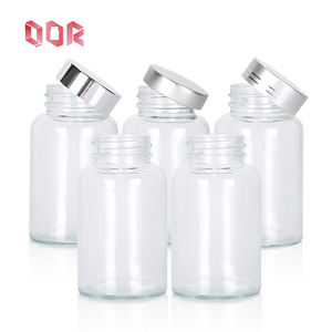 Custom 60ml 120ml 250ml Frosted Empty <b>Medicine</b> Pharmaceutical Pill Glass <b>Bottle</b> Maca Energy Capsule Health <b>Bottle</b> with Cap - Product Image 1