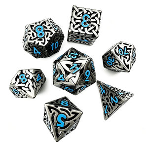 Dados Metálicos Personalizados al por Mayor, Estilo DND Harry Potter, Dados Metálicos Huecos, Servicio OEM para Accesorios de Juegos de Mesa - Product Image 1