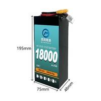 Batterie de drone MG pour opérations de lutte contre les incendies à décollage vertical et portée étendue, 10C 6S 22.2V 18000mAh 800 cycles