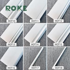 Roke Polystyrene PS Gỗ gỗ wainscote Trắng phòng tắm không thấm nước tự dính Ốp chân Tường Khung dòng Hội Đồng Quản Trị - Product Image 6