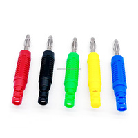 Qianjia QJBP010 Prise banane en laiton nickelé en plastique PA de 4 mm, connecteurs banane de 4,0 mm, 24.422
