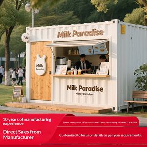 Conteneur mobile, pièce en acier coloré, conteneur pour café, salon de thé, pièce mobile, pièce en acier mobile - Product Image 3