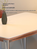 Ensemble de table à manger italienne moderne minimaliste en ardoise pour 6 personnes, chaises, rangement, salon, petit appartement, meubles sans assemblage