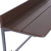 Table de Bar de balcon pour balustrade de jardin Patio Table suspendue de balustrade balcon pliable Table de Bar de terrasse réglable