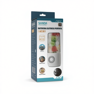 Batidora eléctrica portátil de 500 ml y 1500 mA, recargable por USB, para batidos y jugos. - Product Image 1