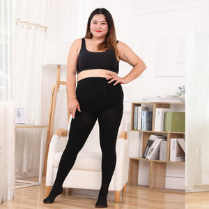 Fleece Lined Thermal Pantyhose Plush Size Big Stretchy Thermal <strong>Legging</strong> - Product Image 3