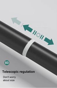 Barre de séparation de pièce réglable en acier au carbone noir pour salle de bain, <span class=keywords><strong>sans</strong></span> perçage, <span class=keywords><strong>tringle</strong></span> à rideaux, barre de penderie, rail de suspension pour vêtements - Product Image 5