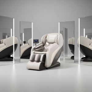 Source Factory Smart Massage Chair 3D Zero Gravity Foot Neck 4D Movement SL Double Rail Infrared Physiotherapy Voice Function - Product Image 3