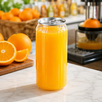 Offre Spéciale – Contenants jetables personnalisés de 210-700 ml pour boissons, bocaux en plastique PET imprimés pour sodas et gâteaux