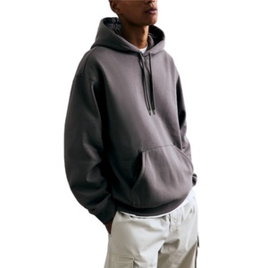 Sweat à capuche personnalisé pour homme, coupe classique, manches longues, longueur standard, couleur foncée, 100% coton, pour l'hiver, vente en gros, poids lourd, US - Product Image 1