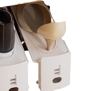 Adjustable Shoe Rack Double Layer White Detachable For Sneakers Boots High Heels Storage Organizer Cabinet Shelf - Product Image 5
