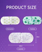 Masque oculaire chauffant jetable personnalisé, écologique, anti-gonflement, à la vapeur, avec une chaleur douce de 20 à 30 minutes et des ingrédients à base de plantes