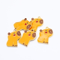 Mignon Capybara pendentif breloques pour bricolage artisanat porte-clés Bracelet pendentif collier boucle d'oreille fabrication de bijoux fournitures