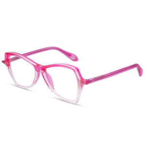 女性の女性のためのカスタムファッション最新の光学蝶蝶眼鏡眼鏡フレーム - Product Image 3