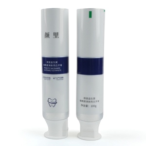 Custom Logo Printed 150ML Cosmetics Plastic Hose Container Factory Made <b>Toothpaste</b> Tube with Pump Cap for Cosmetics Packaging - Product Image 5