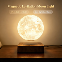 Lampe Lune Flottante, Lampe de Table Créative et Unique, Cadeau Personnalisé, Lumière LED, Décoration d'Intérieur, Lampe Lune Lévitation