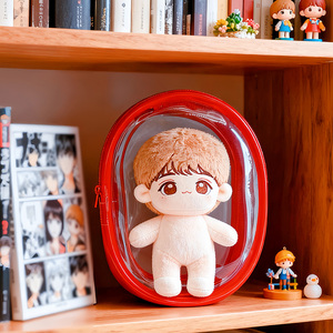 Custom Outdoor <b>Transparent</b> PVC Itabag Portable Travel Plush Doll Storage <b>Bag</b> Trendy Kids & Doll Display <b>Bag</b> - Product Image 1