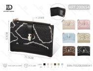 Borsa a tracolla da donna con doppia chiusura a zip e catena, in microfibra effetto pelle, stile elegante, capacità fino a 1 litro - Product Image 1