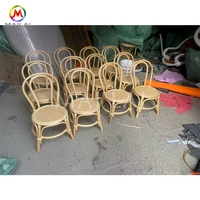 Ensemble de chaises et de table pour enfants en rotin tressé, chaises pour enfants personnalisées, chaises pour enfants en bois mignonnes