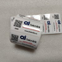 Impresión personalizada Datos variables Número de serie Código QR Etiqueta adhesiva de papel adhesiva