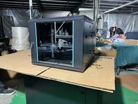 Kabinet Rak Server Jaringan Kustom 19 Inci dengan Engsel, Model Ayun Ganda 4U 6U 9U 12U untuk Komunikasi IT