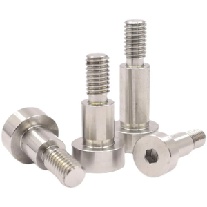Tornillos de Hombro con Cabeza Hexagonal ANSI de Rosca Gruesa de Acero Inoxidable, Fijaciones Métricas para Ensamblaje de Maquinaria - Product Image 4