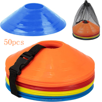 Vente en gros de cônes de disque de sport scolaire pour les jeunes pour l'entraînement au football et au basket-ball Cônes en matériau PE avec sac de transport et support