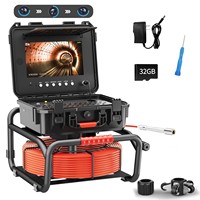 Caméra d'inspection de canalisation industrielle 1080P IP68 de 30 mètres avec DVR et localisateur 512 Hz pour la recherche et le sauvetage