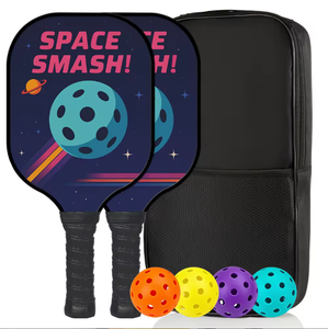Raqueta y Tabla <span class=keywords><strong>de</strong></span> <span class=keywords><strong>Pickleball</strong></span> <span class=keywords><strong>de</strong></span> Fibra <span class=keywords><strong>de</strong></span> Vidrio Elástica Profesional para Principiantes, Entrenamiento y Partidos para Hombres y Mujeres, 400x200x16MM 220g - Product Image 4