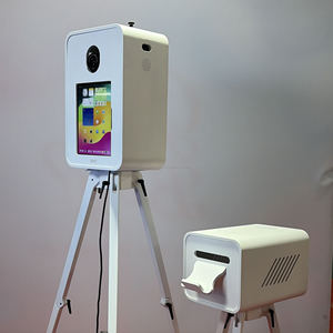 Nieuwe vintage fotohokje in houten stijl voor <span class=keywords><strong>iPad</strong></span> & DSLR camera's, capaciteit 15 personen, self-service print, kleuraanpassing mogelijk - Product Image 5