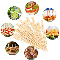 Brochettes Teppo en bambou biodégradable de qualité alimentaire personnalisables, résistantes à la chaleur, faciles à nettoyer, outils multifonctions pour barbecue