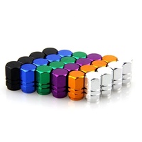 Lot de 4 capuchons de valve antivol en aluminium pour pneus de voiture et moto – Accessoires de remplacement en gros