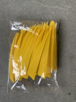 Plumes de flèche de tir à l'arc en plumes de dinde véritable, teintes, écologiques, pour le bricolage, accessoire de chasse et de tir sur cible