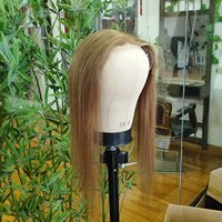 En gros, Prothèse capillaire frontale en dentelle HD avec cheveux de bébé, cheveux humains vierges, nœuds blanchis, prête à être expédiée