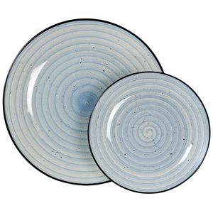 Juego de Vajilla de Cerámica de 12 <span class=keywords><strong>o</strong></span> 16 Piezas con Diseñ<span class=keywords><strong>o</strong></span> Nuevo y Pintado a Mano en Azul - Product Image 5