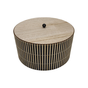 <strong>Nice</strong> Quality New Luxury Custom Logo Handmade Bamboo Wooden Case Cylinder Wooden <strong>Storage</strong> <strong>Box</strong> - Product Image 2